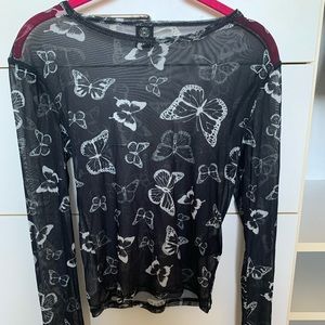 Butterfly Mesh Top